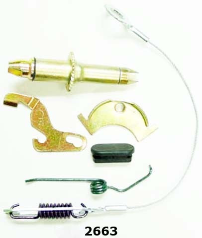 Better Brake Parts Drum Brake Self-Adjuster Repair Kit P/N:2663K Fits: Ford Ranger 09-95, Jeep Liberty 2002, Mazda B2300 09-01, Mazda B2300 97-95, Mazda B2500 01-98, Mazda B3000 08-95, Mazda B4000 09-95 - Image 1