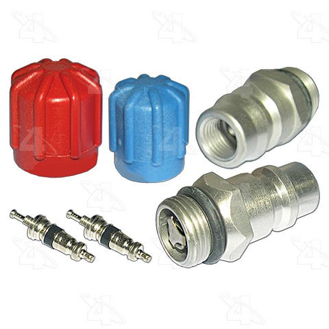 Four Seasons A/C System Valve Core and Cap Kit P/N:26778 Fits: Buick Lesabre, Buick Park Avenue, Buick Riviera, Buick Skylark, Cadillac Cts, Cadillac Deville, Cadillac Eldorado, Cadillac Seville, Chevrolet Beretta - Image 1