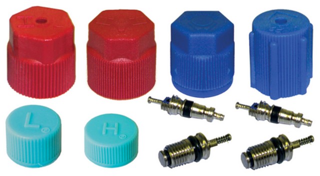 Four Seasons A/C System Valve Core and Cap Kit P/N:26783 Fits: Acura Cl, Acura Csx, Acura El, Acura Integra, Acura Legend, Acura Mdx, Acura Nsx, Acura Rdx, Acura Rl - Image 1