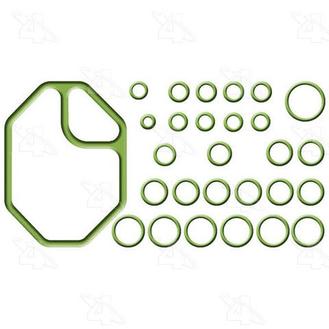 Four Seasons A/C System O-Ring and Gasket Kit P/N:26801 Fits: Hyundai Elantra 95-92, Hyundai Excel 89-86, Hyundai Pony 87-83, Hyundai Scoupe 95-93, Hyundai Stellar 87-85 - Image 1