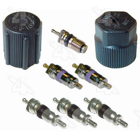 Four Seasons A/C System Valve Core and Cap Kit P/N:26861 Fits: Audi A1, Audi A3, Audi A3 Quattro, Audi A4, Audi A4 Quattro, Audi A5, Audi A5 Quattro, Audi A6, Audi A6 Quattro - Image 1