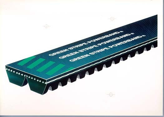Gates Accessory Drive Belt P/N:2/9730PB Fits: Mack Ch 96-89, Mack Fdm 94-93, Mack Rb 93-89, Mack Rb 96-95, Mack Rd 95-90, Mack Rm 93-90, Mack Rw 93-90 - Image 1