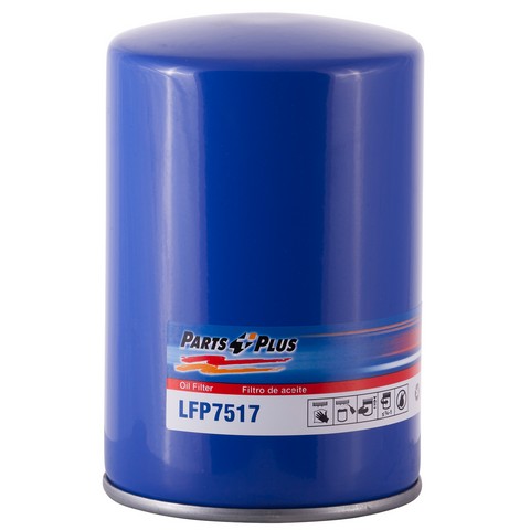 Parts Plus Engine Oil Filter P/N:LFP7517 Fits: Blue Bird Vision School Bus, Chevrolet P30, Freightliner Fs65, Freightliner M2 106, Freightliner Mb Line, Freightliner Mt35, Freightliner Mt45, GMC P3500, Nissan Titan Xd, Workhorse Custom Chassis P42 - Image 1