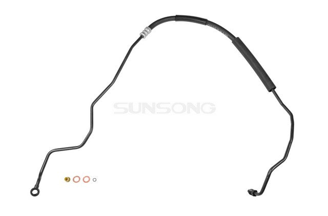 Sunsong Power Steering Pressure Line Hose Assembly P/N:3401001 Fits: Volkswagen Cabrio 02-99, Volkswagen Cabrio 96-95, Volkswagen Golf 98-93, Volkswagen Jetta 99-93 - Image 1