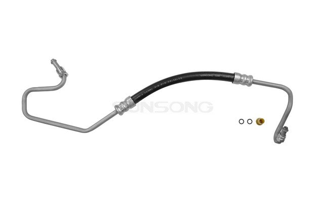 Sunsong Power Steering Pressure Line Hose Assembly P/N:3401032 Fits: Chevrolet Blazer, Chevrolet C1500, Chevrolet C1500 Suburban, Chevrolet C2500, Chevrolet C2500 Suburban, Chevrolet C35, Chevrolet C3500, Chevrolet K1500, Chevrolet K1500 Suburban - Image 1