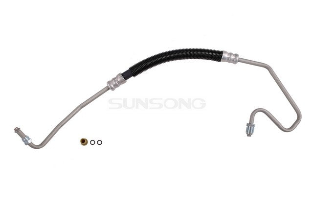 Sunsong Power Steering Pressure Line Hose Assembly P/N:3401045 Fits: Cadillac Escalade, Chevrolet C1500, Chevrolet C1500 Suburban, Chevrolet C2500, Chevrolet C2500 Suburban, Chevrolet C35, Chevrolet C3500, Chevrolet K1500, Chevrolet K1500 Suburban - Image 1