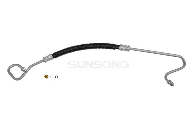 Sunsong Power Steering Pressure Line Hose Assembly P/N:3401052 Fits: Chevrolet Blazer, Chevrolet S10, Chevrolet S10 Blazer, GMC Jimmy, GMC S15, GMC S15 Jimmy, GMC Sonoma, GMC Syclone, GMC Typhoon, Oldsmobile Bravada - Image 1