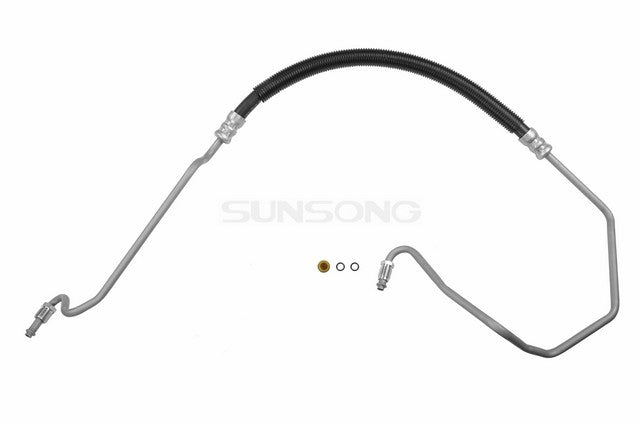 Sunsong Power Steering Pressure Line Hose Assembly P/N:3401058 Fits: Buick Regal, Chevrolet Lumina, Chevrolet Monte Carlo, Oldsmobile Cutlass, Oldsmobile Cutlass Cruiser, Oldsmobile Cutlass Supreme, Pontiac Grand Prix - Image 1