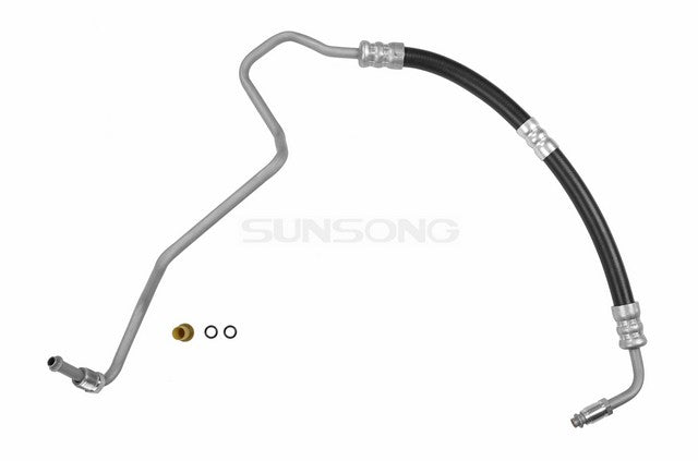 Sunsong Power Steering Pressure Line Hose Assembly P/N:3401060 Fits: Buick Lesabre 05-00, Buick Park Avenue 05-99, Buick Riviera 1999, Pontiac Bonneville 05-00 - Image 1