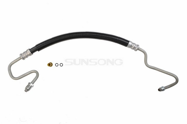 Sunsong Power Steering Pressure Line Hose Assembly P/N:3401061 Fits: Cadillac Escalade, Chevrolet Avalanche 1500, Chevrolet Silverado 1500, Chevrolet Silverado 1500 Classic, Chevrolet Silverado 2500, Chevrolet Silverado 2500 Hd, Chevrolet Silverado 3500 - Image 1