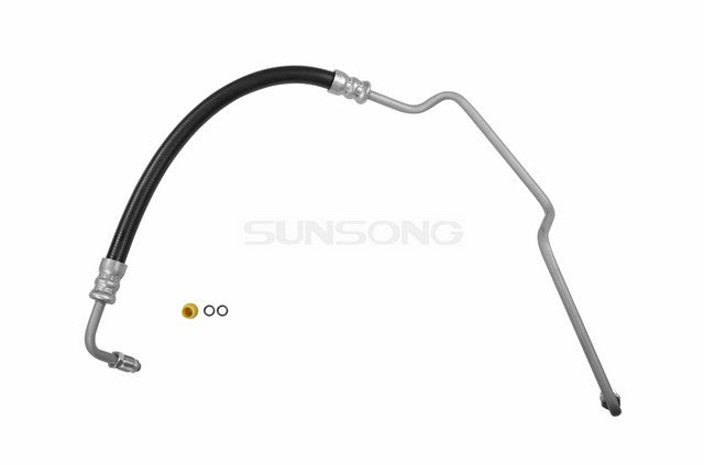 Sunsong Power Steering Pressure Line Hose Assembly P/N:3401062 Fits: Buick Lesabre 99-96, Buick Park Avenue 1996, Oldsmobile 88 99-95, Oldsmobile 98 96-95, Oldsmobile Lss 99-96, Oldsmobile Regency 98-97, Pontiac Bonneville 99-95 - Image 1