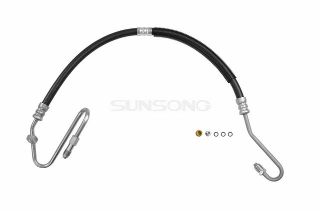 Sunsong Power Steering Pressure Line Hose Assembly P/N:3401070 Fits: Dodge Dakota 04-00, Dodge Durango 03-00 - Image 1