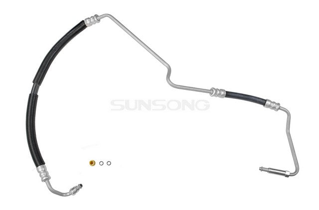 Sunsong Power Steering Pressure Line Hose Assembly P/N:3401071 Fits: Cadillac Deville 05-00, Cadillac Seville 04-00, Oldsmobile Aurora 03-01 - Image 1