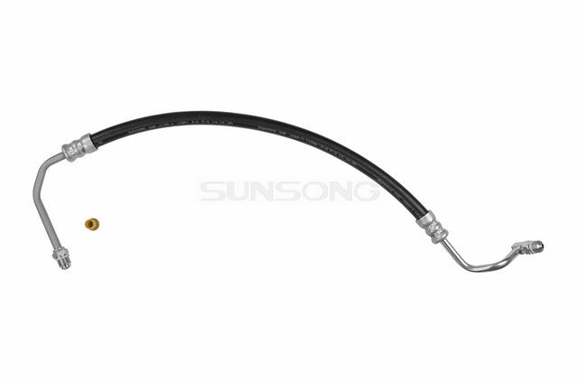 Sunsong Power Steering Pressure Line Hose Assembly P/N:3401095 Fits: Ford Excursion 04-00, Ford F-250 Super Duty 04-99, Ford F-350 Super Duty 04-99, Ford F-450 Super Duty 03-99, Ford F-550 Super Duty 03-99 - Image 1