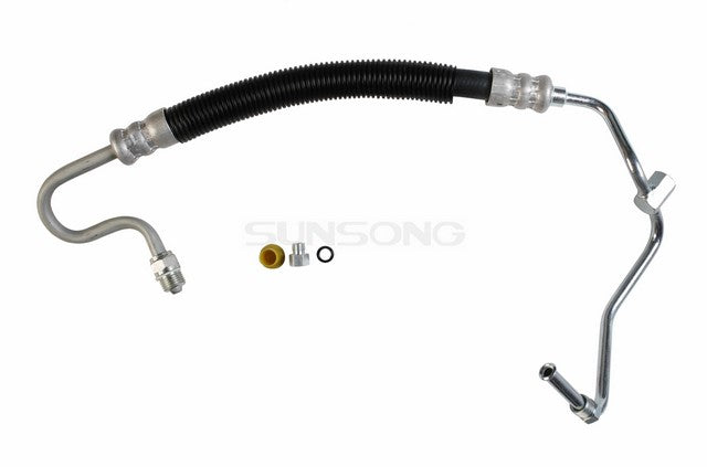 Sunsong Power Steering Pressure Line Hose Assembly P/N:3401098 Fits: Ford Crown Victoria 94-92, Ford Grand Marquis 94-92, Lincoln Town Car 93-91, Mercury Grand Marquis 94-92 - Image 1