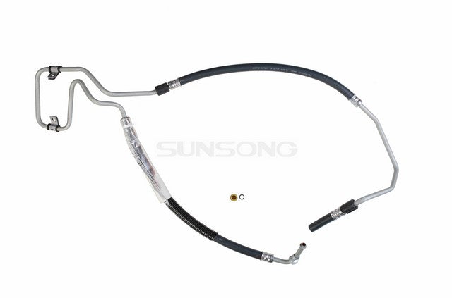 Sunsong Power Steering Return Line Hose Assembly P/N:3401110 Fits: Chevrolet Malibu 03-97, Oldsmobile Alero 04-99, Oldsmobile Cutlass 99-97, Pontiac Grand Am 05-99 - Image 1