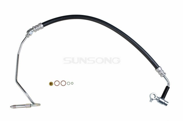 Sunsong Power Steering Pressure Line Hose Assembly P/N:3401111 Fits: Infiniti Qx56 10-04, Nissan Armada 14-05, Nissan Pathfinder Armada 2004, Nissan Titan 14-04 - Image 1