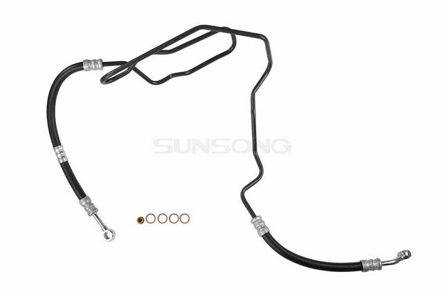 Sunsong Power Steering Pressure Line Hose Assembly P/N:3401145 Fits: Volkswagen Golf 04-99, Volkswagen Jetta 05-99, Volkswagen Jetta City 2007 - Image 1