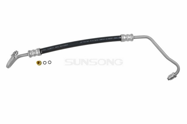 Sunsong Power Steering Pressure Line Hose Assembly P/N:3401258 Fits: Chevrolet Blazer, Chevrolet C10, Chevrolet C10 Suburban, Chevrolet C15, Chevrolet C20, Chevrolet C20 Suburban, Chevrolet C30, Chevrolet C35, Chevrolet K10, Chevrolet K10 Suburban - Image 1