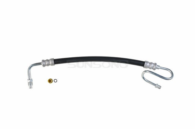 Sunsong Power Steering Pressure Line Hose Assembly P/N:3401261 Fits: Ford Bronco 89-80, Ford F-100 83-80, Ford F-150 89-80, Ford F-200 1986, Ford F-250 89-80, Ford F-350 89-80 - Image 1