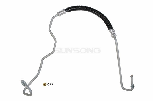 Sunsong Power Steering Pressure Line Hose Assembly P/N:3401271 Fits: Chevrolet Silverado 2500 Hd, Chevrolet Silverado 3500, Chevrolet Silverado 3500 Classic, Chevrolet Silverado 3500 Hd, GMC Sierra 2500 Hd, GMC Sierra 3500, GMC Sierra 3500 Classic - Image 1