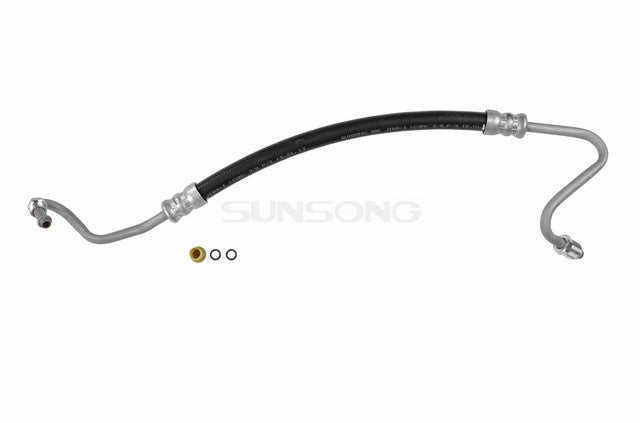 Sunsong Power Steering Pressure Line Hose Assembly P/N:3401273 Fits: Buick Century, Buick Lesabre, Buick Regal, Chevrolet Bel Air, Chevrolet Camaro, Chevrolet Caprice, Chevrolet El Camino, Chevrolet Impala, Chevrolet Malibu, Chevrolet Monte Carlo - Image 1
