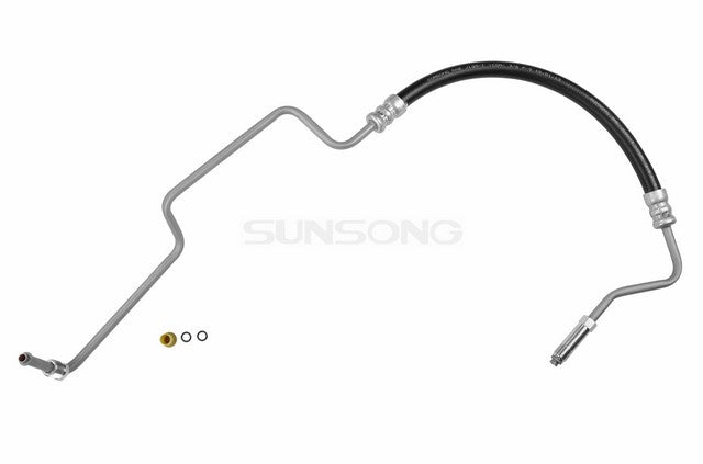 Sunsong Power Steering Pressure Line Hose Assembly P/N:3401275 Fits: Buick Electra 90-86, Buick Lesabre 90-86, Buick Lesabre 95-92, Buick Park Avenue 95-92, Oldsmobile 88 94-92, Oldsmobile 98 94-86, Oldsmobile Delta 88 91-86, Pontiac Bonneville 94-87 - Image 1