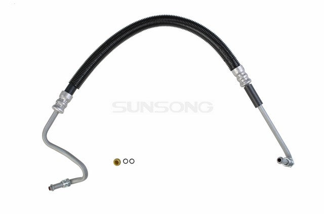 Sunsong Power Steering Pressure Line Hose Assembly P/N:3401292 Fits: Chevrolet Silverado 1500, Chevrolet Silverado 1500 Hd, Chevrolet Silverado 1500 Hd Classic, Chevrolet Silverado 2500, Chevrolet Silverado 2500 Hd, Chevrolet Silverado 2500 Hd Classic - Image 1
