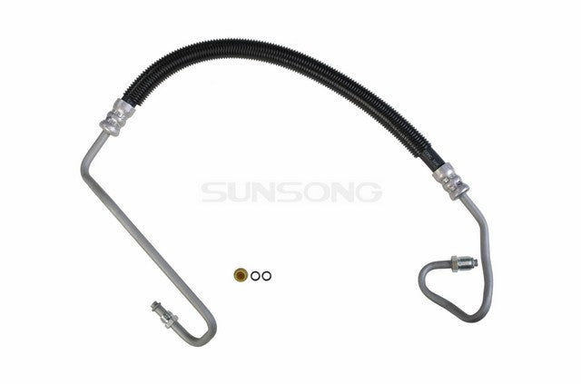 Sunsong Power Steering Pressure Line Hose Assembly P/N:3401299 Fits: Chevrolet Avalanche 2500, Chevrolet Silverado 1500, Chevrolet Silverado 1500 Hd, Chevrolet Silverado 1500 Hd Classic, Chevrolet Silverado 2500, Chevrolet Silverado 2500 Hd - Image 1