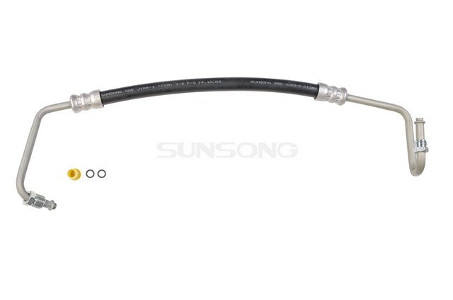 Sunsong Power Steering Pressure Line Hose Assembly P/N:3401300 Fits: Chevrolet Express 1500, Chevrolet Express 2500, Chevrolet Express 3500, Chevrolet G10, Chevrolet G20, Chevrolet G30, Chevrolet Gp3500, GMC G1500, GMC G2500, GMC G3500 - Image 1