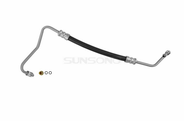 Sunsong Power Steering Pressure Line Hose Assembly P/N:3401312 Fits: Buick Riviera 84-80, Cadillac Eldorado 82-81, Cadillac Seville 1981, Chevrolet Camaro 87-80, Oldsmobile Toronado 84-82, Pontiac Firebird 87-80 - Image 1