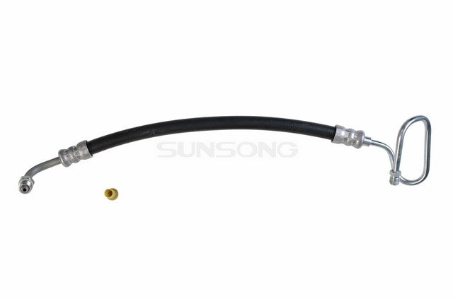 Sunsong Power Steering Pressure Line Hose Assembly P/N:3401326 Fits: Ford Bronco 92-90, Ford F-150 92-91, Ford F-250 92-91, Ford F-350 92-91 - Image 1