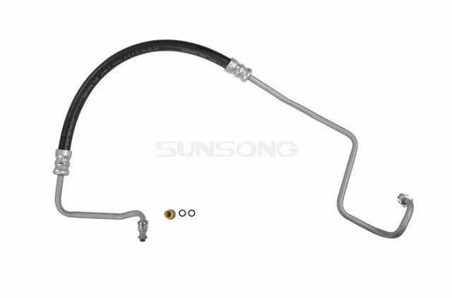 Sunsong Power Steering Pressure Line Hose Assembly P/N:3401336 Fits: Jeep Cj5 83-81, Jeep Cj7 86-81, Jeep Scrambler 85-81 - Image 1