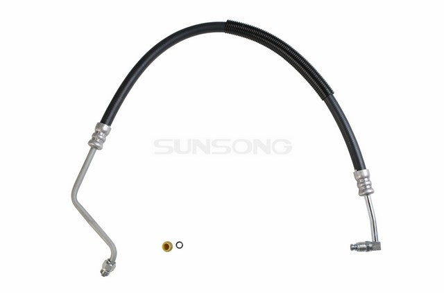 Sunsong Power Steering Pressure Line Hose Assembly P/N:3401338 Fits: Ford Cougar 1988, Ford Mustang 89-87, Ford Thunderbird 1988, Mercury Cougar 1988 - Image 1