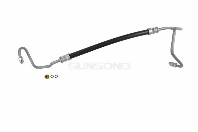 Sunsong Power Steering Pressure Line Hose Assembly P/N:3401339 Fits: Chevrolet Express 1500 02-99, Chevrolet Express 2500 02-99, Chevrolet G30 02-01, GMC Savana 1500 02-99, GMC Savana 2500 02-99 - Image 1