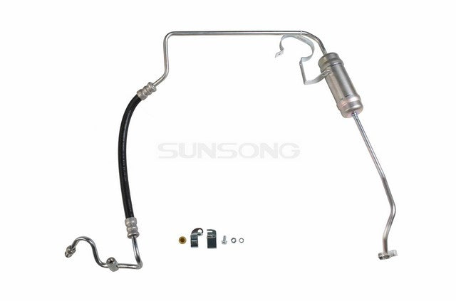 Sunsong Power Steering Pressure Line Hose Assembly P/N:3401345 Fits: Ford Taurus 1999, Mercury Sable 1999 - Image 1