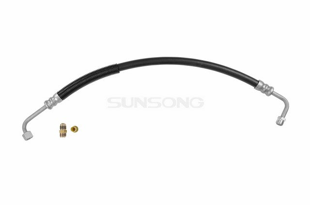 Sunsong Power Steering Pressure Line Hose Assembly P/N:3401349 Fits: Chevrolet Bel Air, Chevrolet Biscayne, Chevrolet Brookwood, Chevrolet Camaro, Chevrolet Caprice, Chevrolet Chevelle, Chevrolet Chevy Ii, Chevrolet Estate, Chevrolet Impala - Image 1