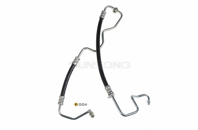 Sunsong Power Steering Pressure Line Hose Assembly P/N:3401356 Fits: Ford Crown Victoria 11-03, Ford Grand Marquis 04-03, Lincoln Town Car 11-03, Mercury Grand Marquis 11-03, Mercury Marauder 04-03 - Image 1