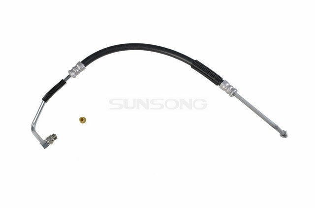 Sunsong Power Steering Pressure Line Hose Assembly P/N:3401363 Fits: Ford Excursion 05-03, Ford F-250 Super Duty 04-03, Ford F-350 Super Duty 04-03, Ford F-450 Super Duty 04-03, Ford F-550 Super Duty 04-03 - Image 1