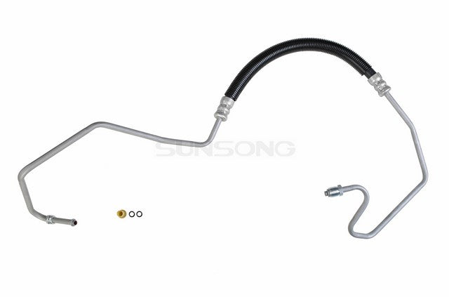 Sunsong Power Steering Pressure Line Hose Assembly P/N:3401375 Fits: Chevrolet C1500, Chevrolet C1500 Suburban, Chevrolet C2500, Chevrolet C2500 Suburban, Chevrolet C35, Chevrolet C3500, Chevrolet C3500hd, Chevrolet Silverado, Chevrolet Silverado 2500 - Image 1