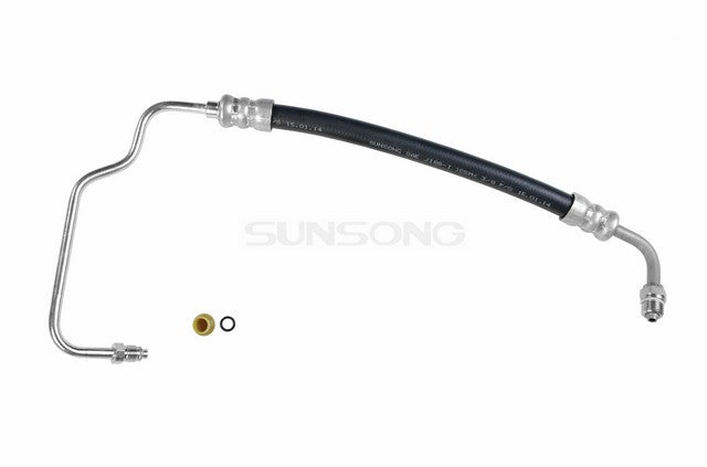 Sunsong Power Steering Pressure Line Hose Assembly P/N:3401377 Fits: Ford Excursion 05-00, Ford F-250 Super Duty 04-99, Ford F-350 Super Duty 04-99 - Image 1