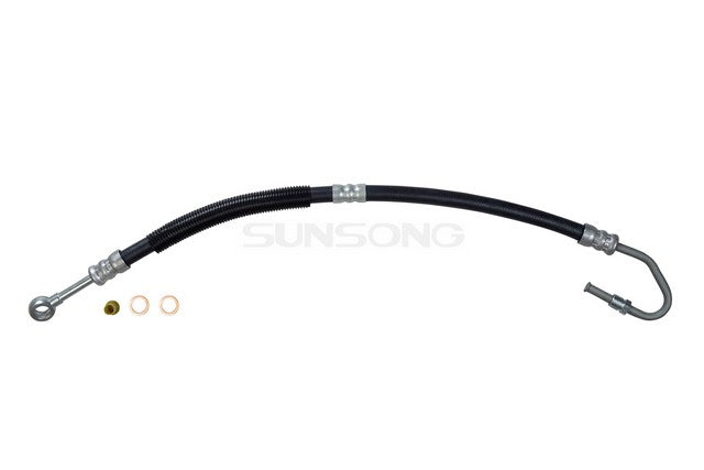Sunsong Power Steering Pressure Line Hose Assembly P/N:3401385 Fits: Geo Prizm 92-89, Toyota Corolla 92-88 - Image 1