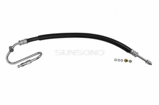 Sunsong Power Steering Pressure Line Hose Assembly P/N:3401394 Fits: Dodge Dakota 04-00, Dodge Durango 03-00 - Image 1