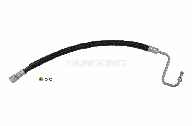 Sunsong Power Steering Pressure Line Hose Assembly P/N:3401396 Fits: Dodge Ram 1500 02-98, Dodge Ram 2500 02-97, Dodge Ram 3500 02-97, Dodge Ram 4000 2001 - Image 1