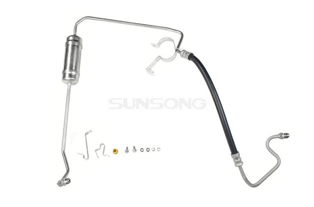 Sunsong Power Steering Pressure Line Hose Assembly P/N:3401399 Fits: Ford Taurus 07-01, Mercury Sable 05-01 - Image 1