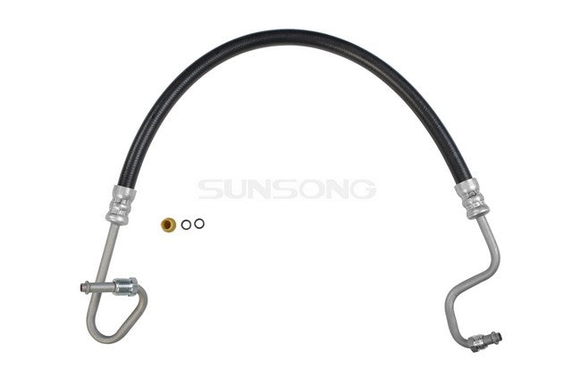 Sunsong Power Steering Pressure Line Hose Assembly P/N:3401401 Fits: Dodge Ram 1500 01-94, Dodge Ram 2500 02-94, Dodge Ram 3500 02-94, Dodge Ramcharger 01-99, Dodge Ramcharger 96-95 - Image 1