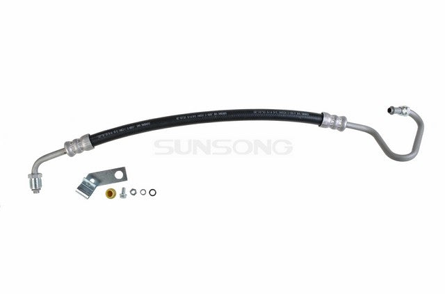 Sunsong Power Steering Pressure Line Hose Assembly P/N:3401424 Fits: Dodge D100, Dodge D150, Dodge D250, Dodge D350, Dodge Ramcharger, Dodge W100, Dodge W150, Dodge W250, Dodge W350 - Image 1
