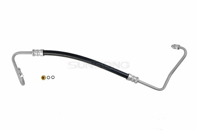 Sunsong Power Steering Pressure Line Hose Assembly P/N:3401426 Fits: Buick Electra, Buick Estate Wagon, Buick Lesabre, Cadillac Brougham, Cadillac Fleetwood, Chevrolet Caprice, Oldsmobile 98, Oldsmobile Custom Cruiser, Oldsmobile Delta 88, Pontiac Safari - Image 1