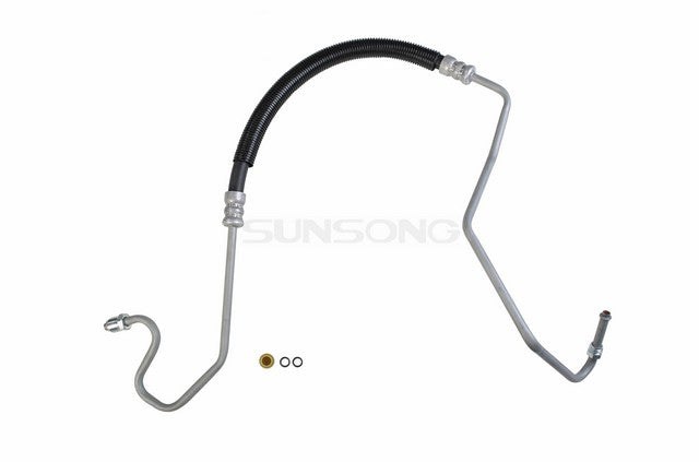 Sunsong Power Steering Pressure Line Hose Assembly P/N:3401432 Fits: Chevrolet C3500hd 02-95, GMC C3500hd 02-01, GMC C3500hd 1995, GMC C3500hd 99-98, Hummer H1 04-02 - Image 1