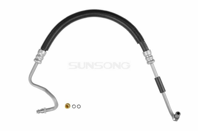 Sunsong Power Steering Pressure Line Hose Assembly P/N:3401436 Fits: Cadillac Escalade, Chevrolet Avalanche 2500, Chevrolet Silverado 1500, Chevrolet Silverado 2500, Chevrolet Suburban, Chevrolet Suburban 1500, Chevrolet Suburban 2500 - Image 1